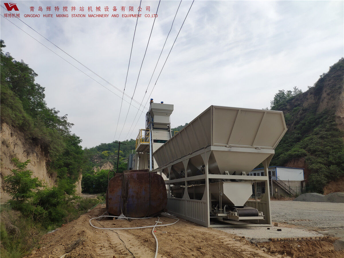 青島輝特機械 HZM75免基礎(chǔ)攪拌站模塊化設(shè)計，安裝快捷