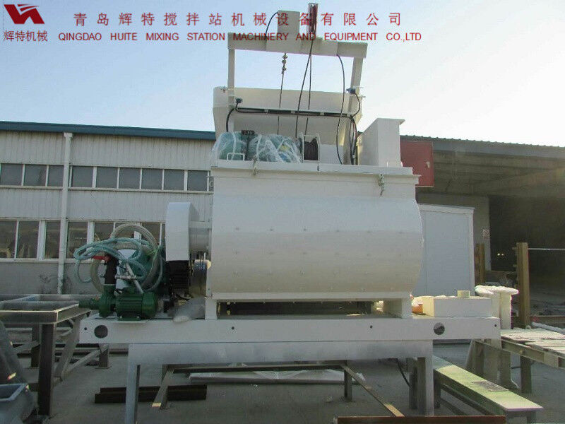 JS750攪拌臂采用偏心式設(shè)計，延長使用壽命，青島輝特機械